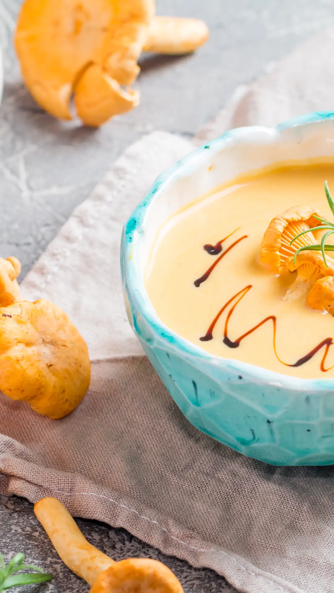 Pfifferlinge Cremesuppe