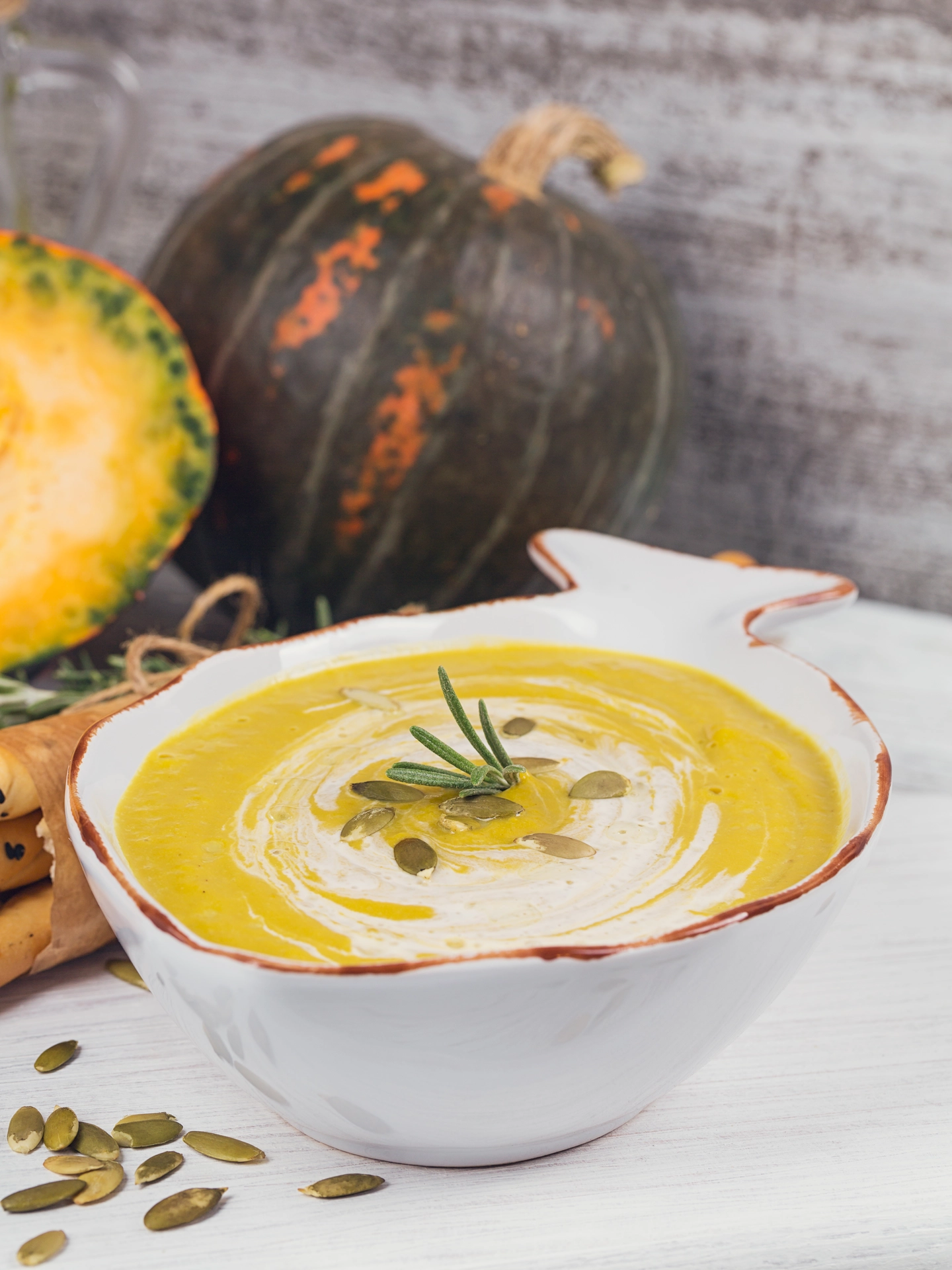 Kürbis-Kokoscremesuppe